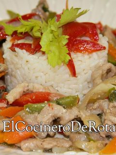 Una foto de Chop Suey de cerdo original