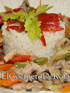 Una foto de Chop Suey de cerdo original