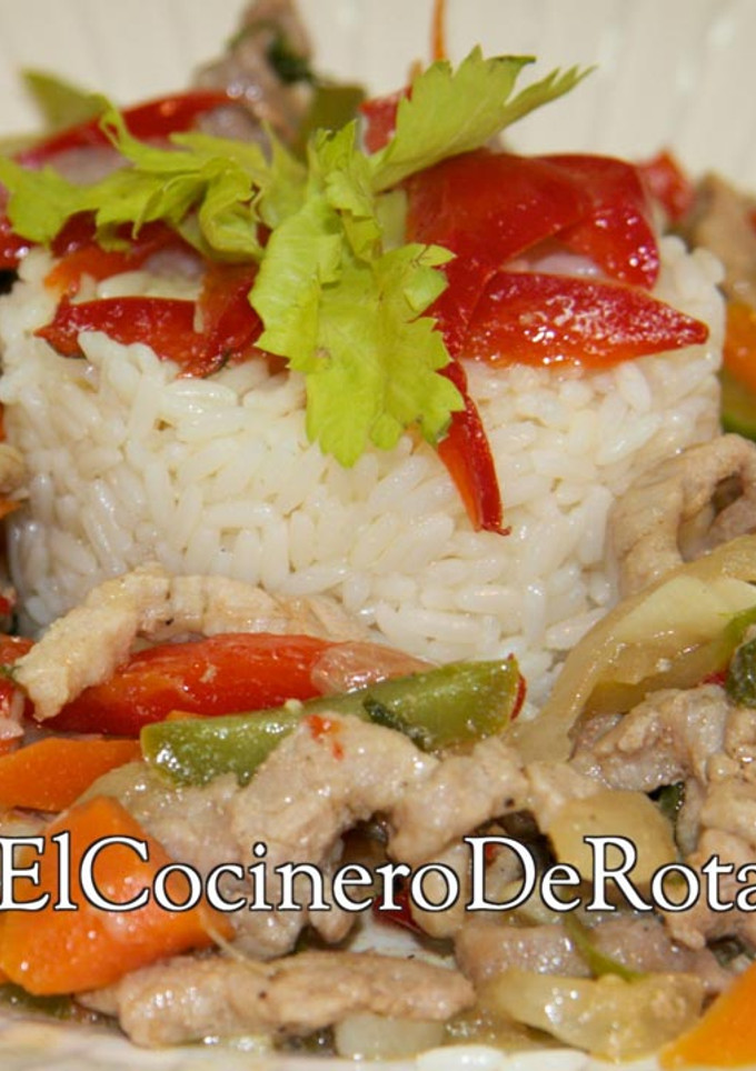 Una foto de Chop Suey de cerdo original