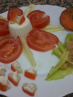 Una foto de Cena con queso fresco