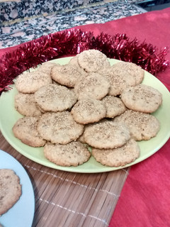 Una foto de Galletas de avena y sésamo