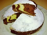 Una foto de torta marmolada royal