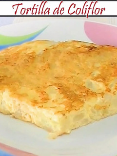 Una foto de Tortilla de coliflor