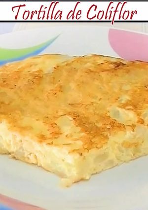 Una foto de Tortilla de coliflor 