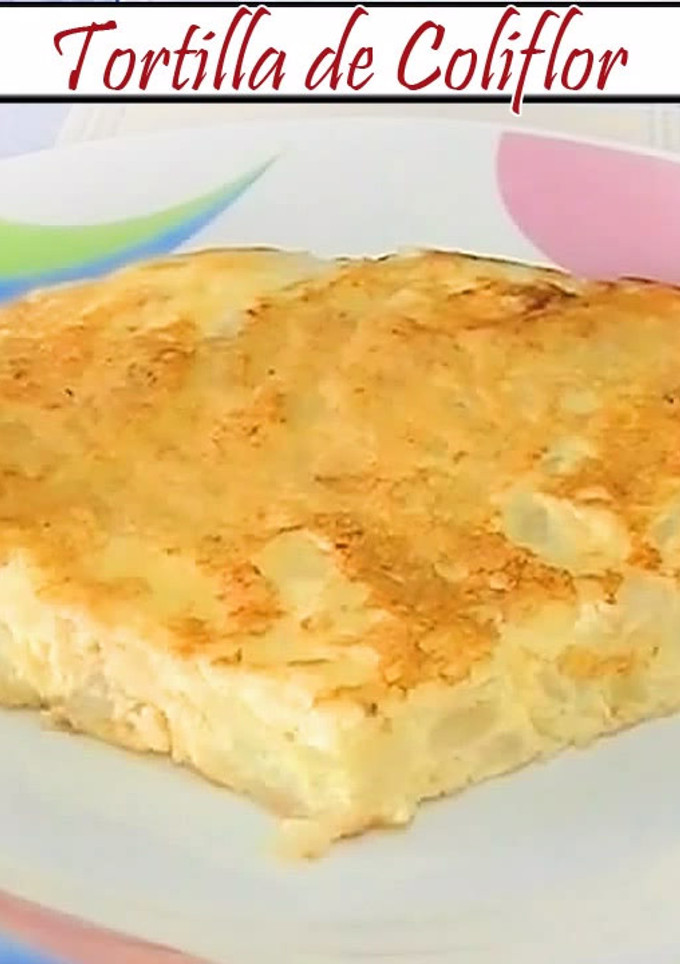 Una foto de Tortilla de coliflor 