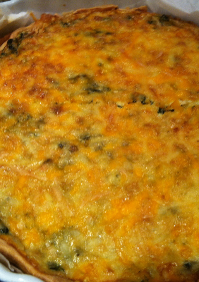 Una foto de Quiche de espinacas fácil y rapida