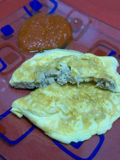 Una foto de Tortilla de atún sencilla