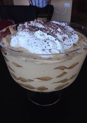 Una foto de Tiramisú de calabaza