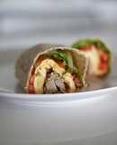 Wrap con sobras de pavo