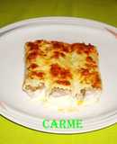 Canelones caseros con ternera, cerdo y pollo
