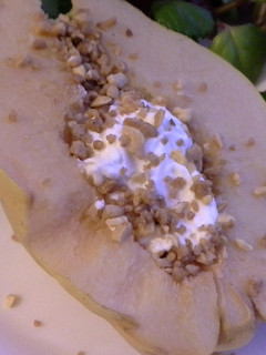 Una foto de Membrillo relleno