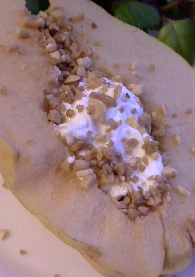 Una foto de Membrillo relleno