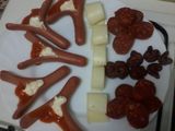 Cena con salchichas