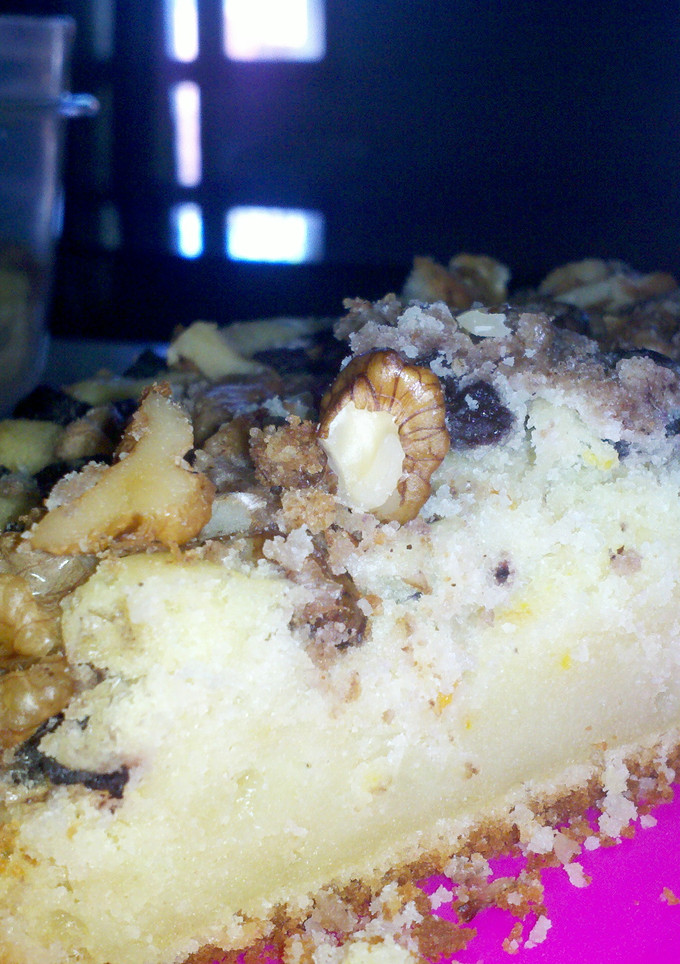Una foto de Torta de arándanos con nueces