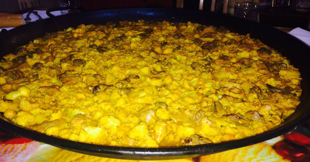 Paella de coliflor y costillas Receta de sandra_j.f Cookpad