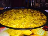 Paella de coliflor y costillas 