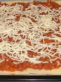 Pizza barbacoa con pan de molde