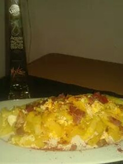 Una foto de Huevos con jamón