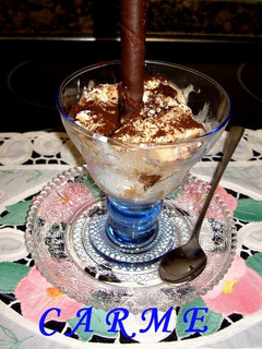 Una foto de Copa de helado capuccino