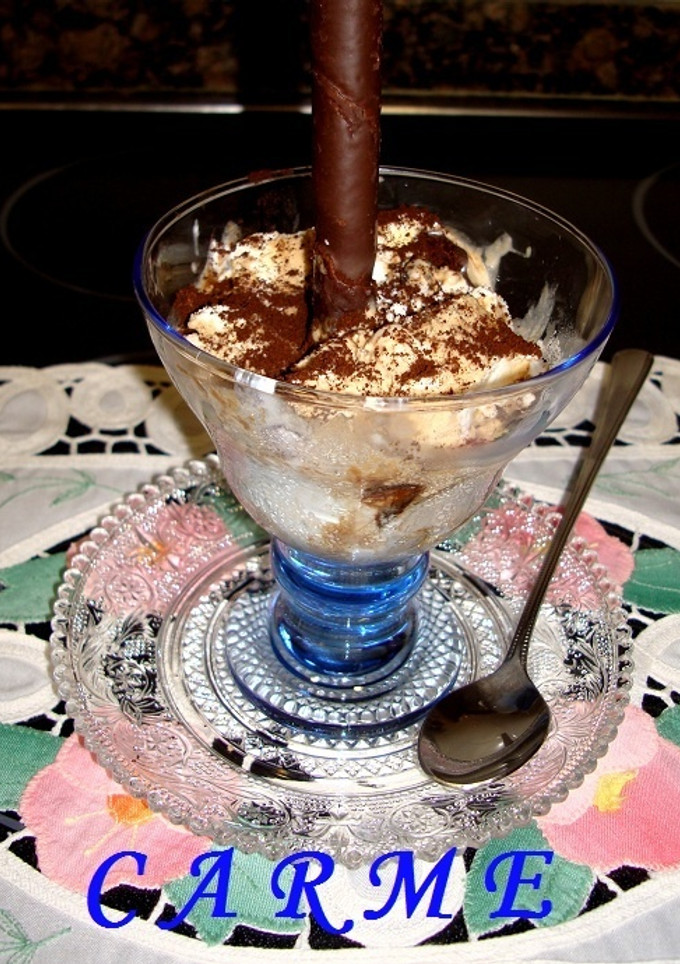 Una foto de Copa de helado capuccino
