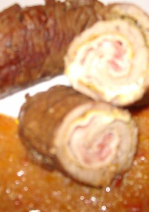 Una foto de Rollitos de filetes de ternera