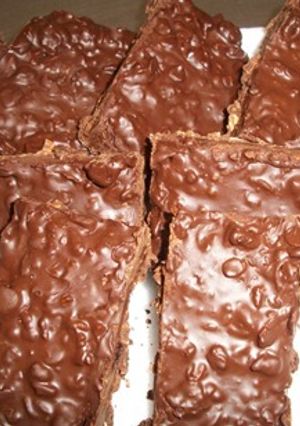 Una foto de Barritas navideñas de chocolate y avena