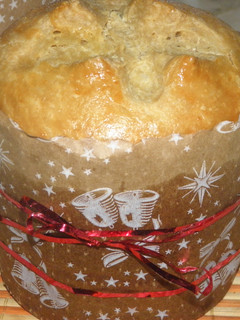 Una foto de Pan dulce navideño sin frutas