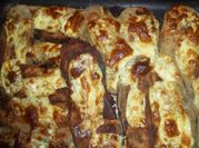 Una foto de berenjenas al horno