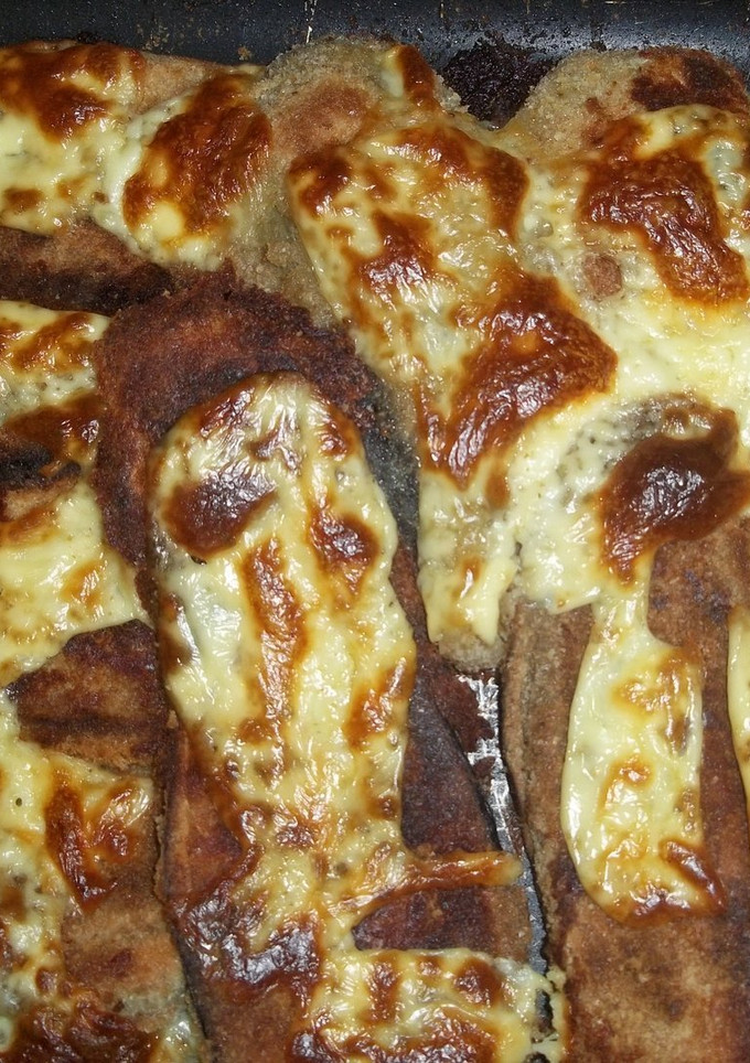 Una foto de Milanesas de berenjenas al horno