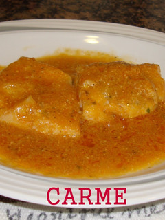 Una foto de Lomos de bacalao fresco con mi salsa