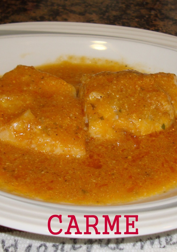 Una foto de Lomos de bacalao fresco con mi salsa
