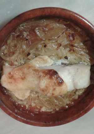 Una foto de Bacalao con alioli