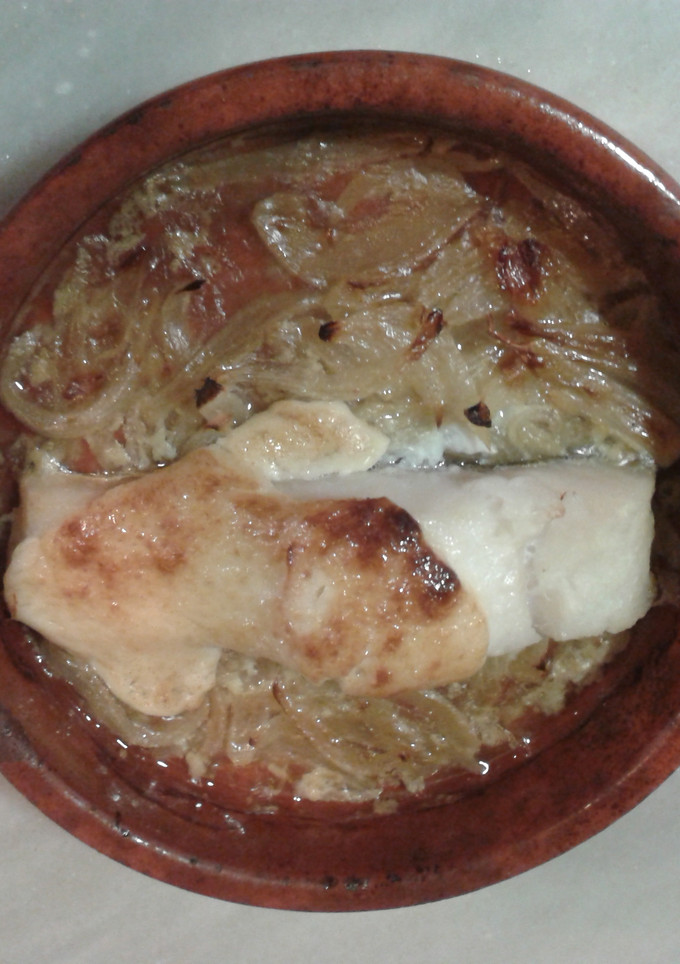 Una foto de Bacalao con alioli