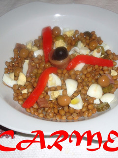 Foto principal de Ensalada de lentejas frias