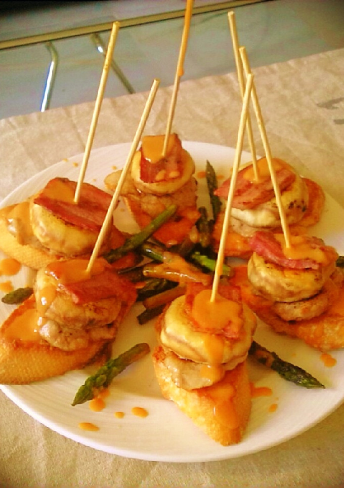 Una foto de Pincho de solomillo de cerdo