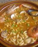Fideos a la cazuela marinera
