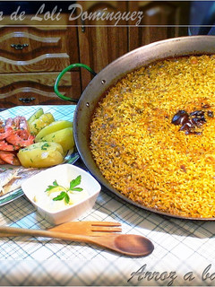 Una foto de Arroz a banda a la forma tradicional