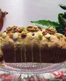 Plum-cake navideño con azucarado de naranja