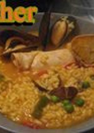 Una foto de Arroz con cangrejo ruso