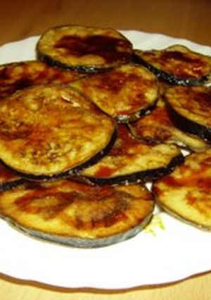 Foto principal de Berenjenas fritas con miel de caña caseras