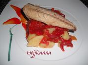 Una foto de caballa asada
