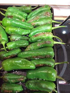 Una foto de Pimientos de padrón a la plancha