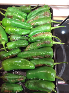 Una foto de Pimientos de padrón a la plancha