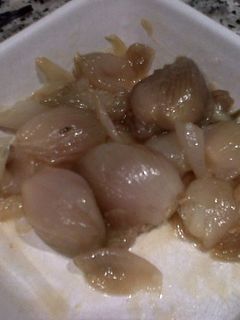 Una foto de Cebollitas caramelizadas a la menta