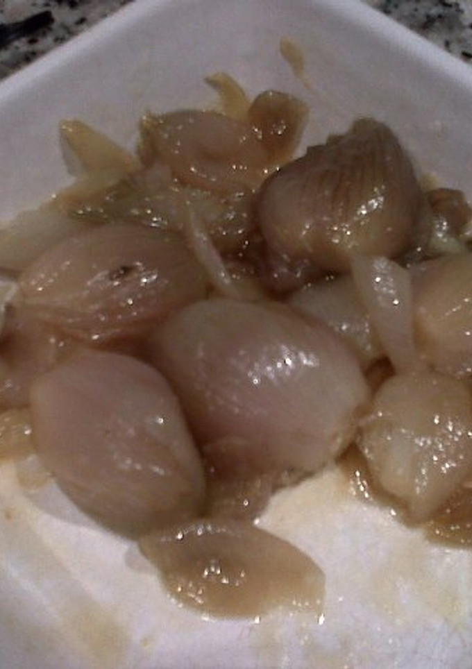 Una foto de Cebollitas caramelizadas a la menta