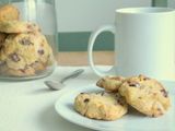 Galletas chispas de chocolate blanco