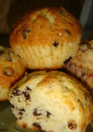 Una foto de Muffins con chips de chocolate