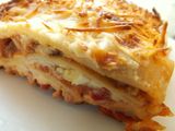 Lasaña de carne y pimiento