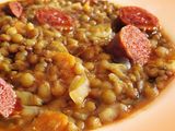 Lentejas con chorizo caseras