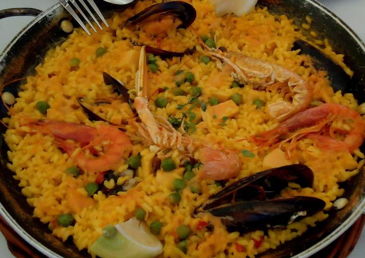 Paella de marisco fácil